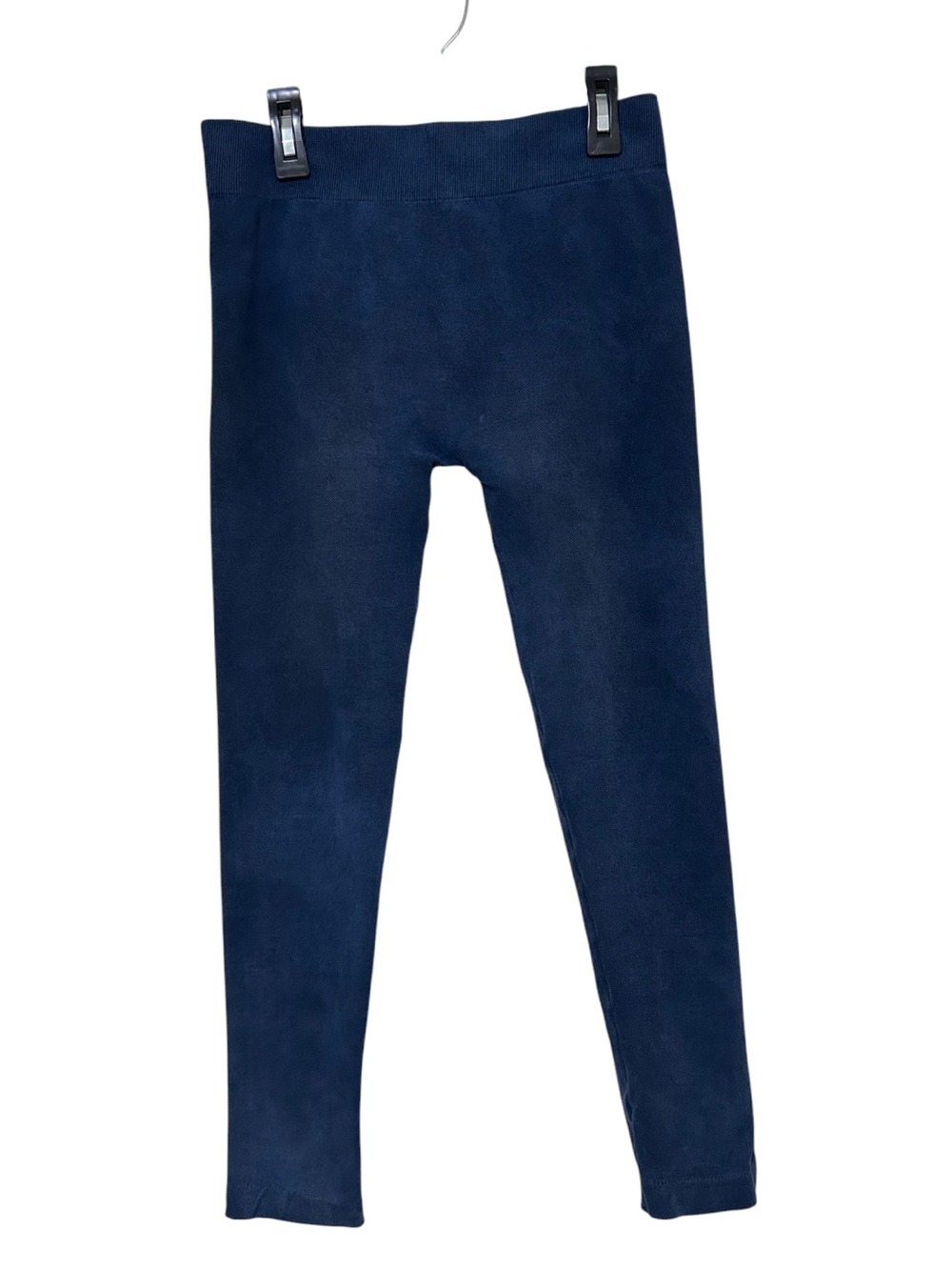 Simply Vera Vera Wang Women Large Blue Seamless Leggings Fleece Lined Stretch
